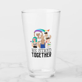 Pridets HBT-frågor Vi står tillsammans med människ Glaskopp