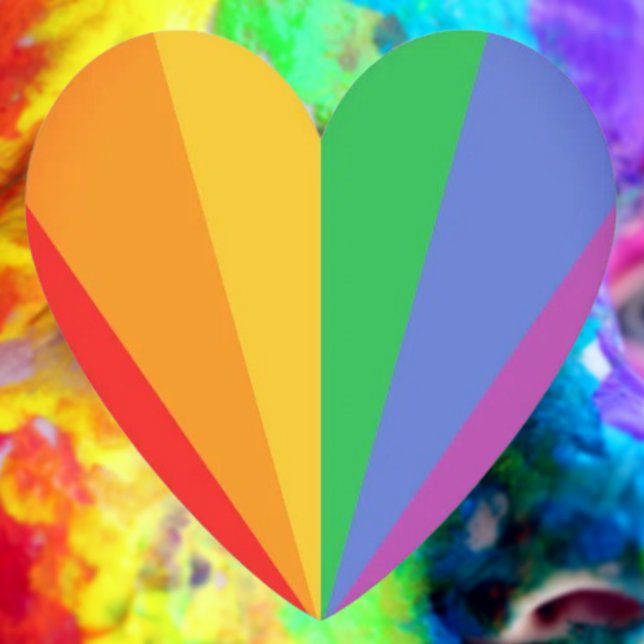 Pridets hjärta: Rainbow Flagga Färg Underlägg Papper (Skapare uppladdad)