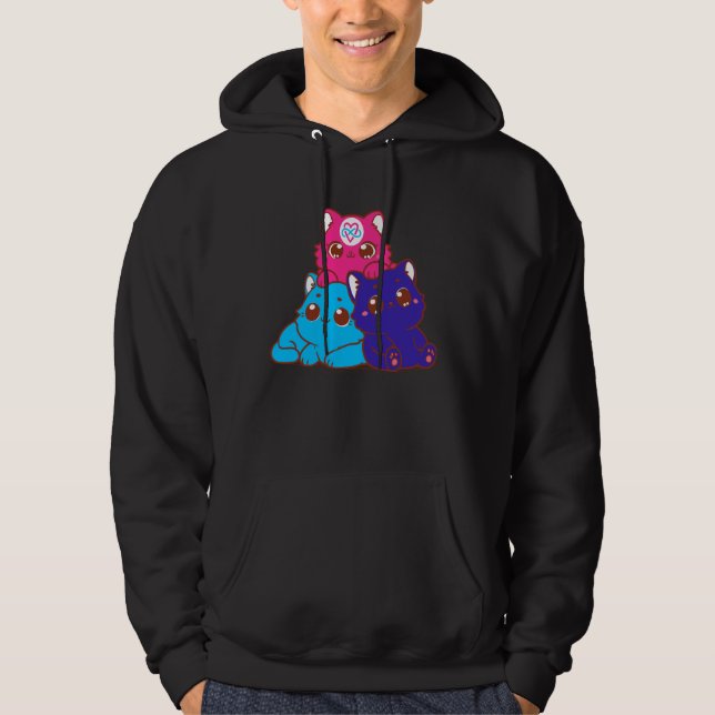 Pridets informationsdag för poly Throuple Pa Hoodie (Framsida)