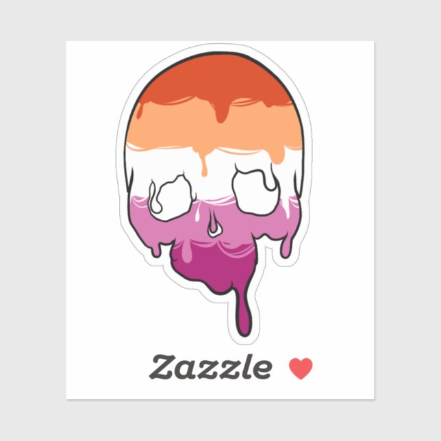 Pridets lesbisk-fyllningsknapp klistermärken (Ark)