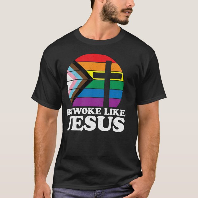 Pridets liberaldemokrat ska vädja som Jesus Christ T Shirt (Framsida)