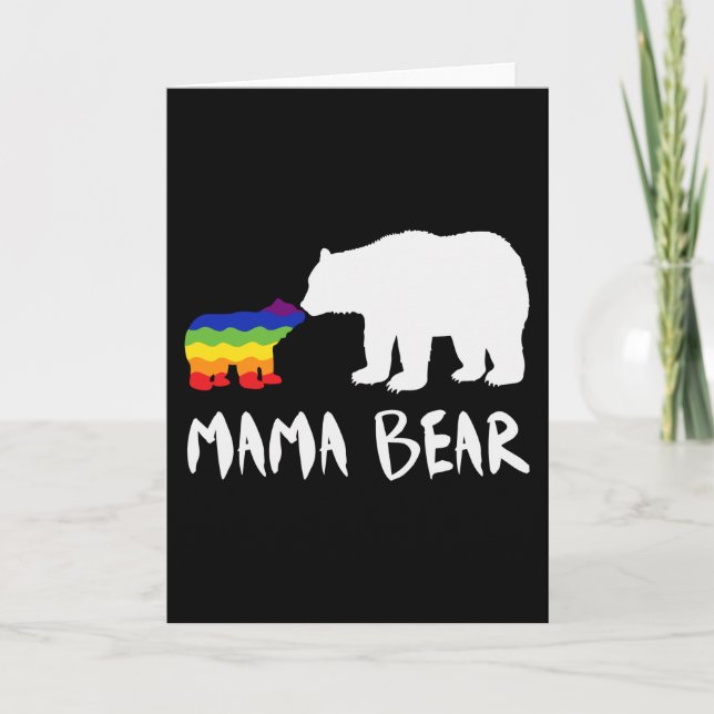 Pridets Mamma Bear Kort (Framsida)
