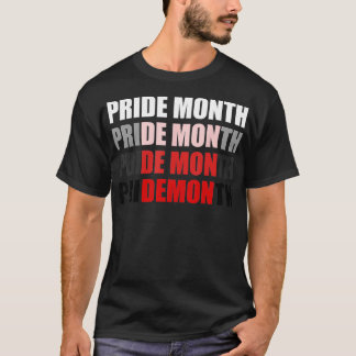 PRIDETS MÅNADSÄNDRINGAR I DEMON Funny HBT T Parad  T Shirt
