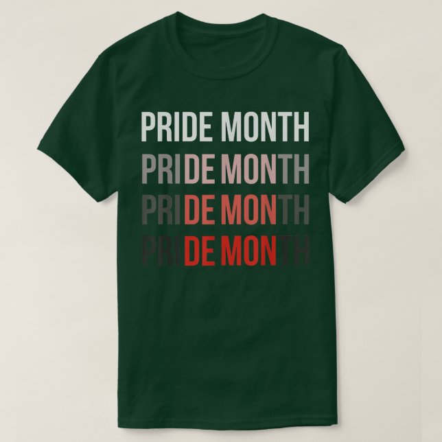 pridets månadsdemoner är lustigt  t shirt (Design framsida)