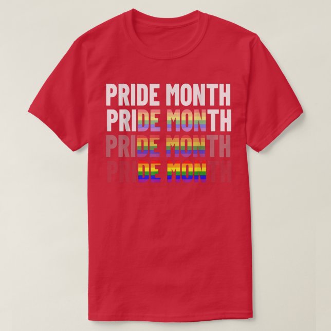 Pridets månatliga demonering av HBT-personer i gem T Shirt (Design framsida)