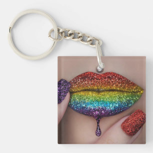 Pridets Nyckelring - Lesbisk för regnbågsskydd