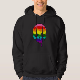 Pridets punktskala för regnbåge hoodie