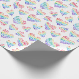 Pridets rasterrutans vattenfärghögar, punkter och presentpapper