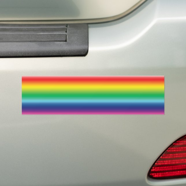 pridets regnbåge färg Bumper Sticker Bildekal (På Bil)
