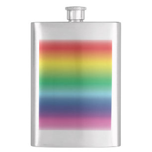 Pridets regnbåge färg lgbtq gay flagga - fickplunta