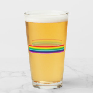 Pridets regnbåge färg lgbtq gay flagga - glaskopp
