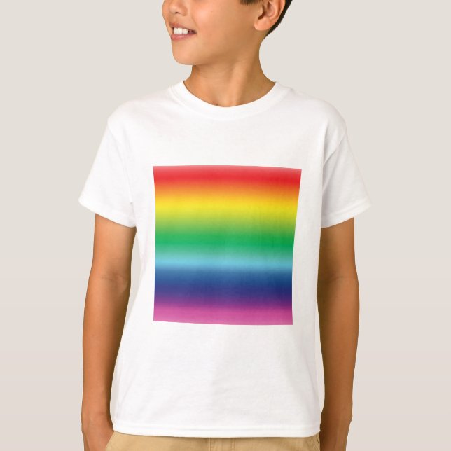 Pridets regnbåge färg lgbtq lgbt gay flagga childr t shirt (Framsida)