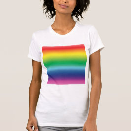 Pridets regnbåge färg lgbtq lgbt gay flagga mönste t shirt