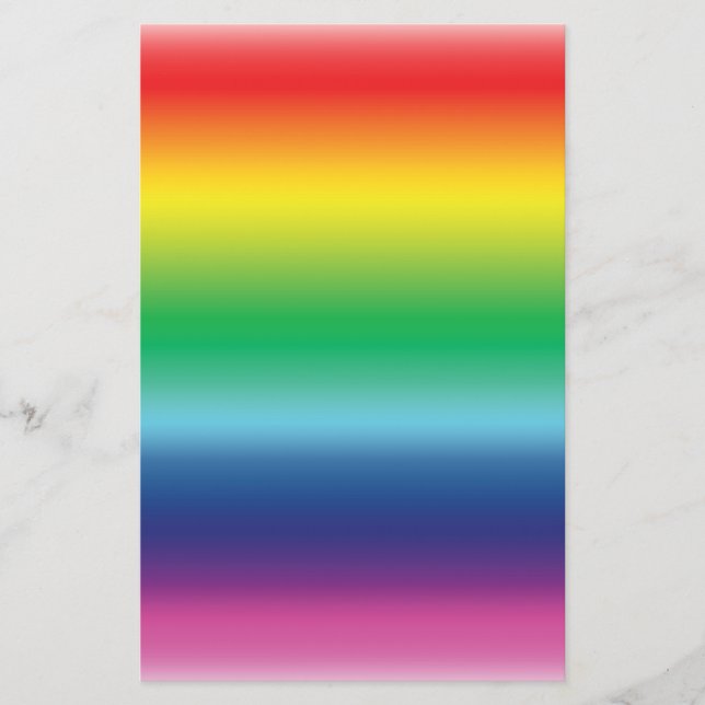 pridets regnbåge flagga färg lgbt brevpapper (Framsida)