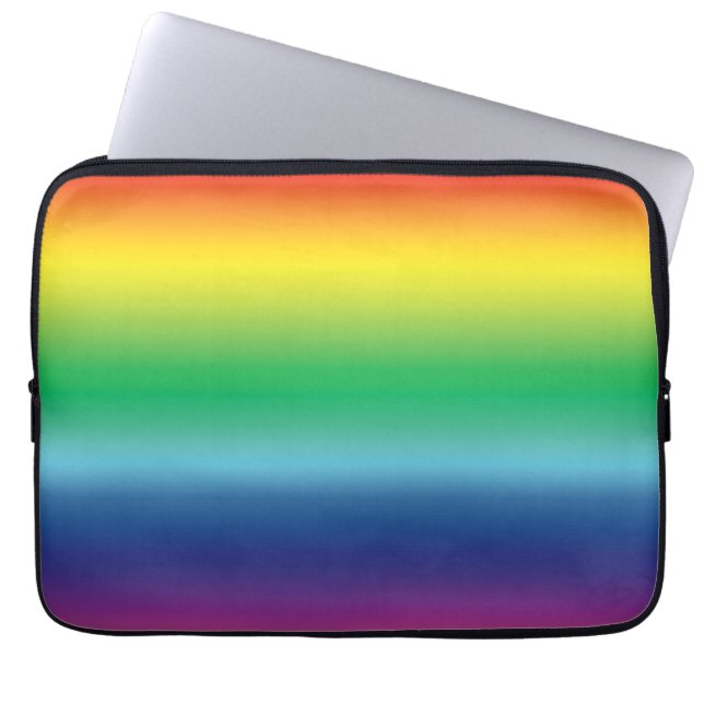 pridets regnbåge flagga färg lgbt laptop fodral (Framsidan)