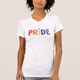 Pridets regnbåge flagga färg lgbtqa+ gay pride t shirt