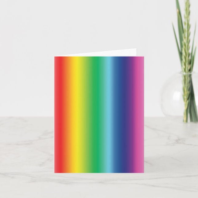 Pridets regnbåge flagga färg övertoning mönster mo anteckningskort (Framsida)