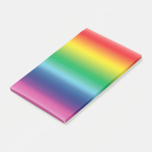 Pridets regnbåge flagga färg övertoning mönster mo post-it block