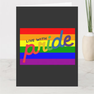 pridets regnbåge flagga kort