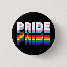 Pridets regnbåge, inklusive lgbtq-typografi, knapp