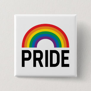 Pridets regnbåge knapp