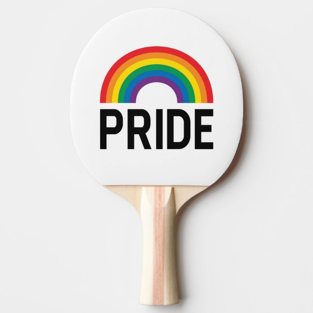 Pridets regnbåge pingisracket (Framsidan)