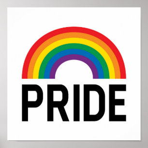 Pridets regnbåge poster
