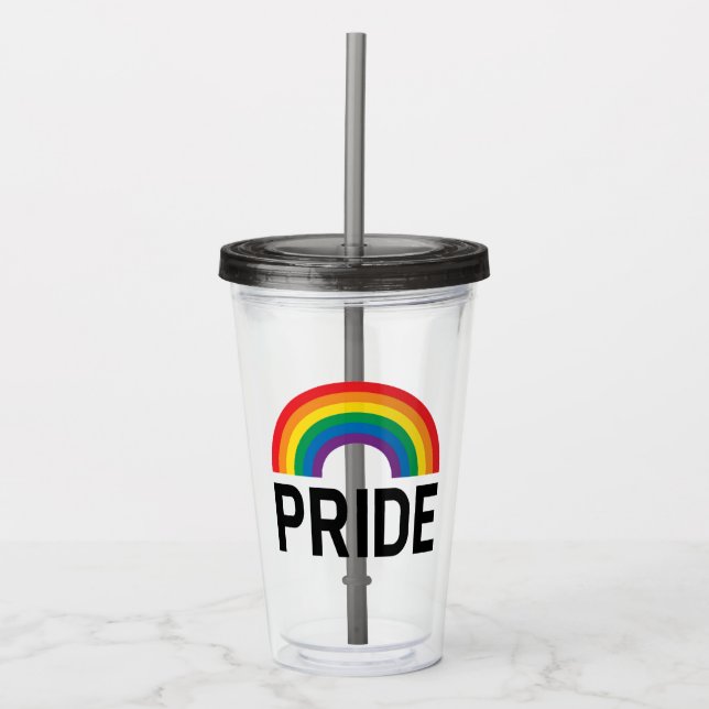 Pridets regnbåge take away mugg (Framsida)