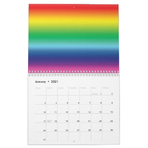 Pridets regnbågsgradient färg gay lgbt flagga cool kalender