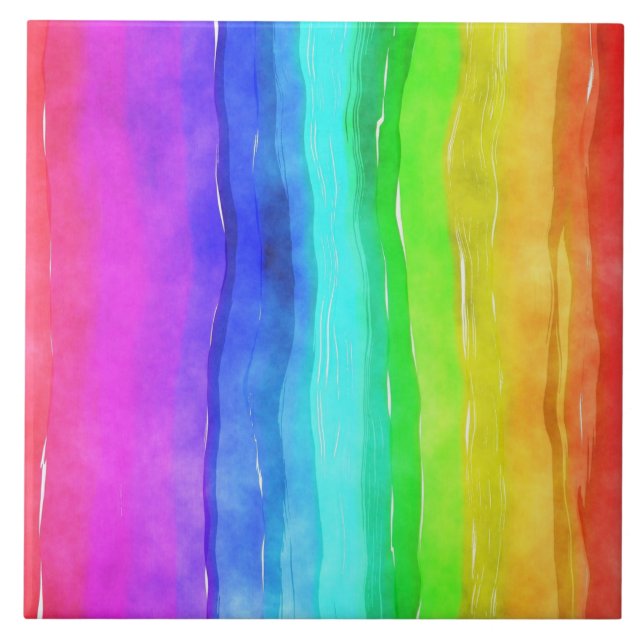 Pridets symbol flagga ge en diskriminerande livsst kakelplatta (Framsidan)