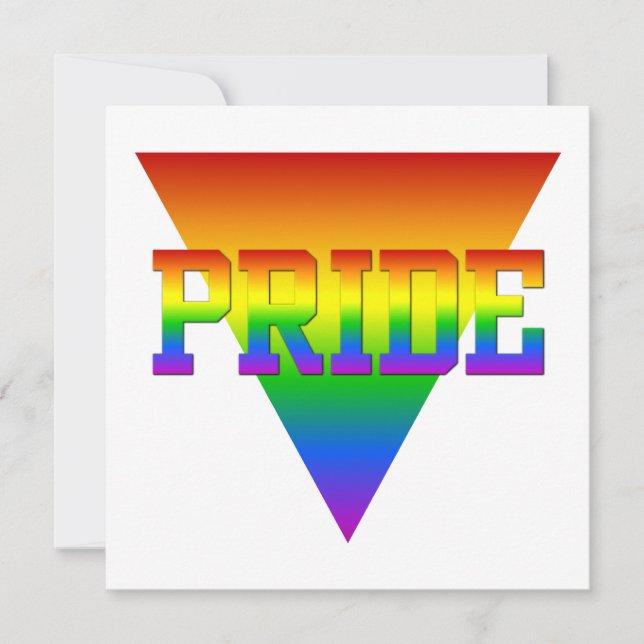 Pridets triangelinbjudan, anpassa inbjudningar (Framsida)