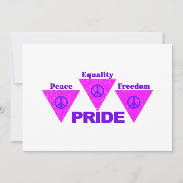 Pridets triangelinbjudan inbjudningar (Framsida)