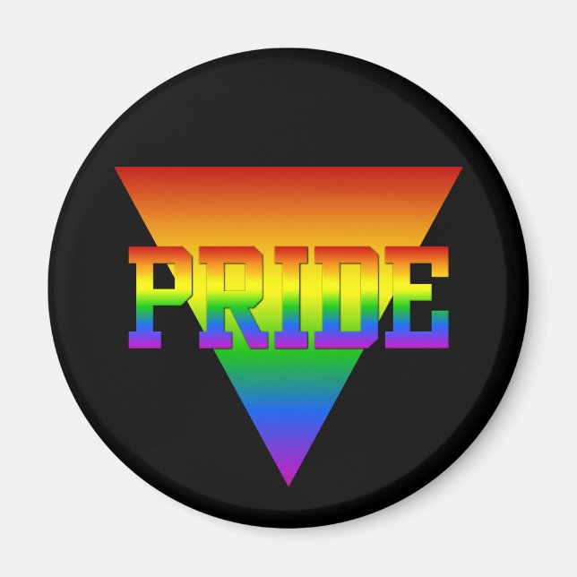 Pridets triangelmagnet magnet (Framsidan)