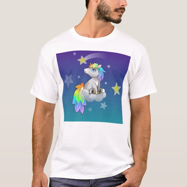 PrideUnicorn och regnbågeBrony skjorta Tee Shirt (Framsida)