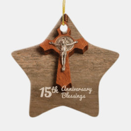 Priest 15:e ordination-årsdagen Ro och Rosary Julgransprydnad Keramik