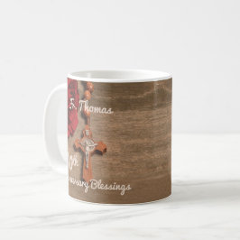 Priest 30:e ordination Anniury Ro och Rosary Kaffemugg