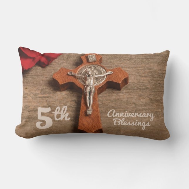 Priest 5:e ordningens årsdag Ro och Rosary Lumbarkudde (Framsida)