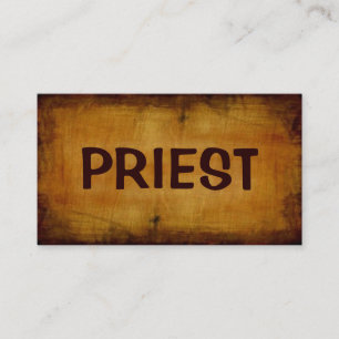 Priest antique-Affärskort Visitkort