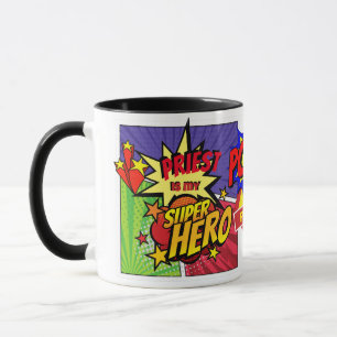 PRIEST ÄR TECKNADEN HERO FÖR Personligen SUPERHERO Mugg