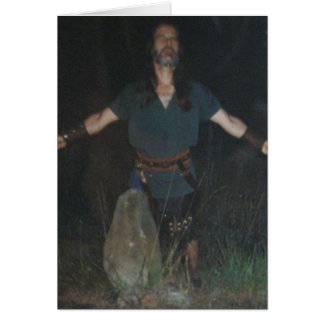 Priest av Vilden Wood vid Stone Hälsningskort