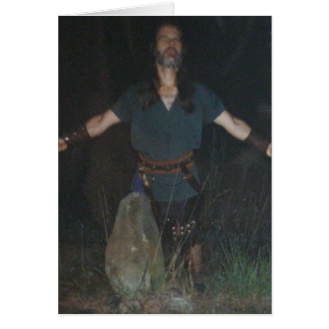 Priest av Vilden Wood vid Stone Hälsningskort (Framsidan)