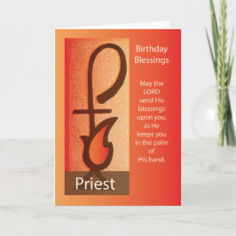 Priest Birthday, Shepherd och Flame Religiösa Kort