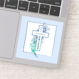 Priest Kor Flowers Personlig Klistermärken