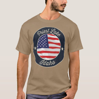 Priest Lake - Fosterländsk souvenir T-shirt från I