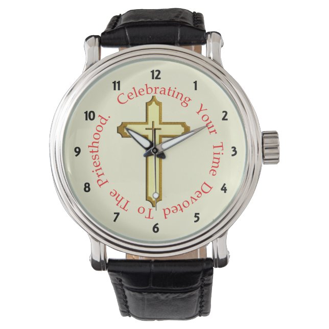 Priest Ordination Anniury Gift Armbandsur (Framsida)