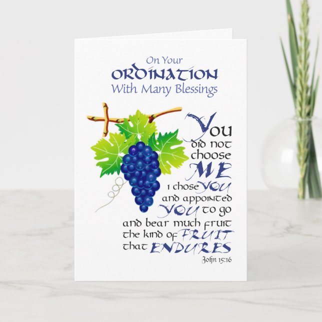 Priest Ordning Card Kort (Framsida)