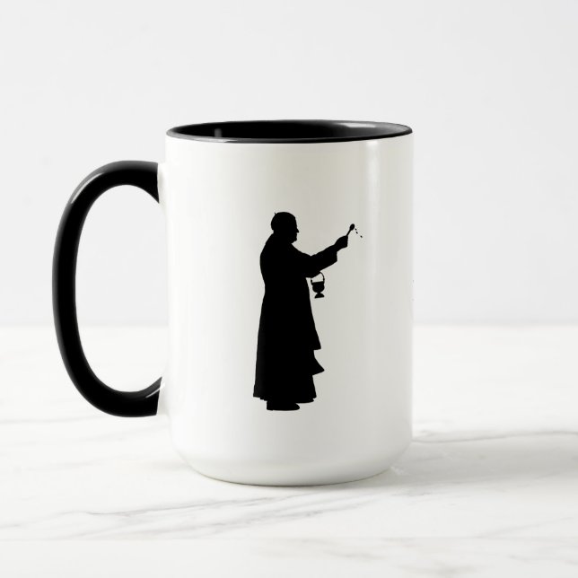 Priest Silhouette Mugg (Vänster)