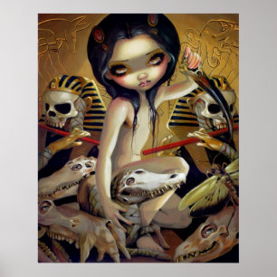 Priestess av den gotiska egyptenen för poster