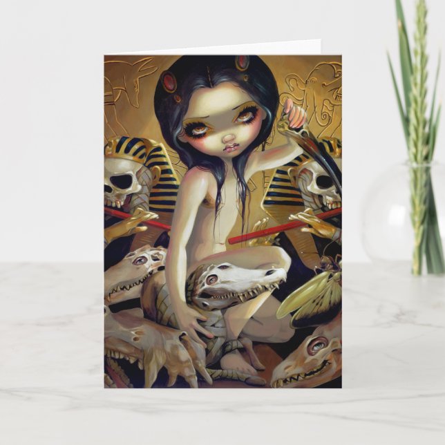 "Priestess av Nyarlathotep" hälsningkort Kort (Framsida)