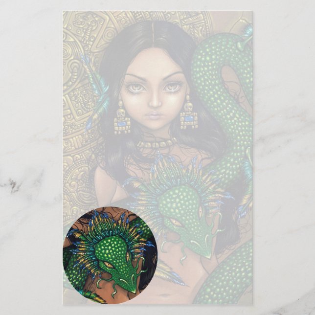 "Priestess av Quetzalcoatl" brevpapper (Framsida)